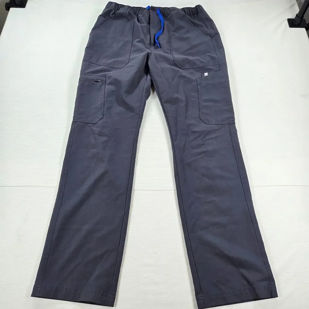 Figs Medical Healthcare Cairo Charcoal Gray Scrub Pants Men's Size Large